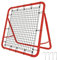 NAIZY Fußball Rebound Netz 100x65cm Prellwand Kicker faltbar mit 4 Verstellbare Stufen Training Zubehör Sports Prellwand rot Stahlrohr + PE-Netz Rebounder-Kickback, für Übungen, Fußballschuss usw