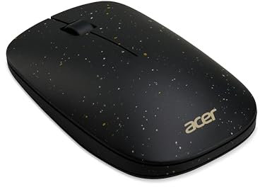 Acer Vero Maus AMR020 - Maus kabellos (2.4GHz Funkmaus, 1200 DPI, Smart-Power-Management, ergonomische Maus für rechts und Links Händer, leises Mausrad, 30% PCR-Kunststoffanteil) schwarz