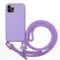 GoodcAcy Compatible with iPhone 14 Pro Max Case, Mobile Phone Chain Case, Silicone Rope Necklace Mobile Phone Case with Cord Bag, TPU Bumper Protective Case for iPhone 14 Pro Max Case with Strap -