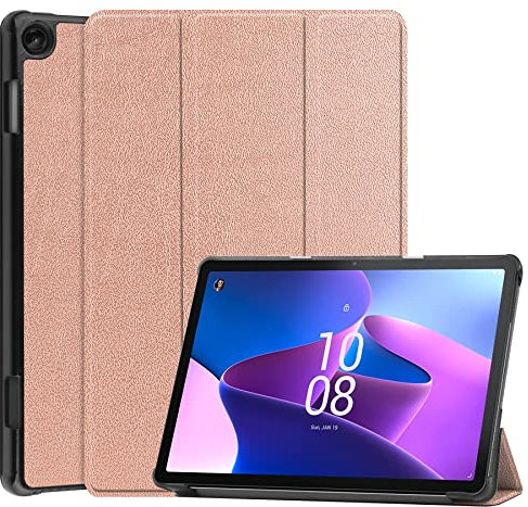 YRH for Lenovo M10 3rd Gen 10.1 inch Case 2022 (TB328FU/TB328XU), Slim Light Stand Hard Shell with Auto Sleep/Wake Tablet Cover Case for Lenovo Tab M10 Gen 3, Rosegold