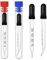 4 Stück 1-ml Tropfer, Pipette Glas mit Messungen Gebogener und Gerader Spitze Kalibriert Genaue Dosierung Messung Pipettentropfer für Ätherische Öle Fütterung Ohr Labor