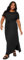 Yours Curve Tie Detail Maxi Dress - Women's - Plus Size Curve Black