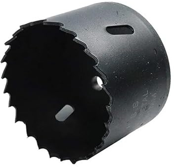 Bi Metal HSS Hole Saw - option to buy Arbor with Pilot Drill - Drilling Cutting Wood, Metal Sheet, Stainless Steel, Plastic, Pipe, Drywall, Circular Holesaw (Hole Saw, 44mm)