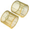 Runder Rattan Lampenschirm Boho,Lampenschirm für Tischleuchte,Hänge- und Stehleuchte,alle Innenräume, Durchmesser 16 cm (2, Beige Bambus)