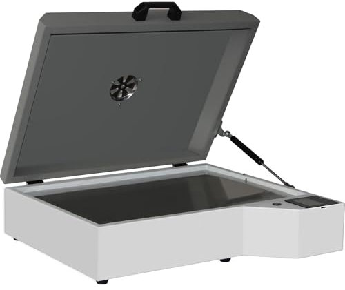 PEIXU DTF-Ofen,Ofen per DTF Drucker,0-300℃ 0-999 S,1000W,Silbrig,Heißprägen Druckerofen der Dritten Generation,geeignet für A3+/A3/A4/A5 Folie