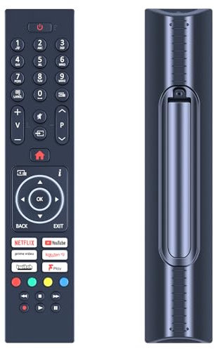 RC45137P TV Remote Control Replacement Compatible with Logik/Nordmende/Techwood/Luxor LUX0143010 LUX0165005/01 L32SHE22 ARTX55UHD 65AO11UHD Smart HD HDR LEDs
