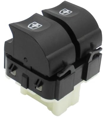 Interruptor de control maestro de ventana de coche, 254118044R 809611667R 254117873R compatible con Renault Clio MK4, Trafic, Captur, Kangoo, interruptor de ventana eléctrico