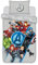 Marvel Avengers Single Duvet Cover Set - Grey Polycotton Bedding with Superhero Characters - 135x200 cm Quilt Cover with 50x75 cm Pillowcase - Kids Bedding Set, Machine Washable, Soft & Durable