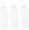 PRETYZOOM 3pcs Jam Squeeze Bottle 1000ml Kitchen Bottles Mustard Squeeze for Sauce Salad Dressing