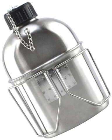 KOMBIUDA Borraccia Termica Acciaio Inossidabile Da 1L Per Campeggio e Escursioni Borraccia Portatile Pratica Per Viaggi e Attività Outdoor