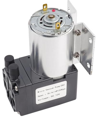 Mini pompe à vide à pression négative, 12 V CC, 5 l/min, 120 kPa, avec support