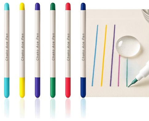 Femnow Trickmarker Stoff, Schneiderkreide, Trickmarker Nähen Zubehör, Kreidestift Nähen, Schneiderkreidestift für Kleidungsstücken Schneiderei Nähen Handarbeiten (6 Farben)