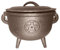 Cauldron Cast Iron Witchcraft, Cauldron Pentagram Black Cast Iron Witches Cosplay with for Home