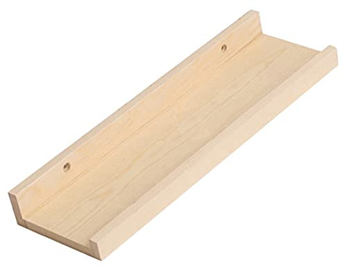 HYTROVE Haushaltswand Regal Holz Multifunktionales Wandregal für Bücher und Dekoration Einfache Installation für Zuhause Küche Badezimmer und Flur