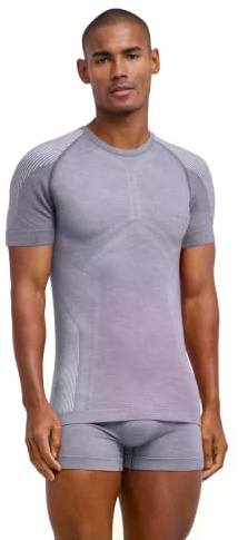 Falke Men's Wool-Tech Light Shortsleeved Sports Functional Shirt Thermoregulating Underwear Breathable Climate-Regulating Odour-Neutralising Functional Yarn 1 Piece