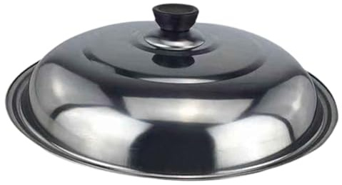 Sharplace Couvercle de casserole rond en acier inoxydable, pratique, antirouille, anti-brûlure, résistant à la chaleur, avec poignée, pour la maison et les, Diamètre 36 Cm