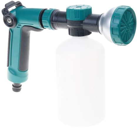 Oxxggkao 2. Pulverizadores de presión ajustables G-un con recipiente de jabón para lavado de coches, cuidado de plantas y limpieza del hogar, aspersor de limpieza al aire libre