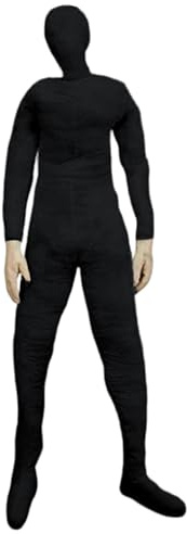 Gefüllte Dummy-Requisite, 70, 9 Zoll, DIY bewegliche Schaufensterpuppe, Ganzkörper mit Händen, Halloween-Dekoration für Spukhaus-Party, Schwarz