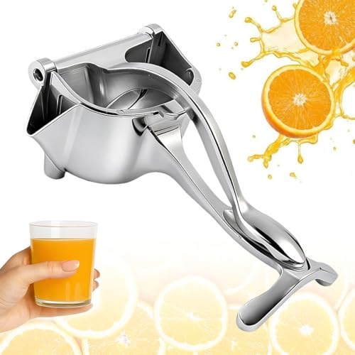 Presse agrumes manuel en alliage d'aluminium, Presse agrume manuel, Presse-citron vert, Presse-agrumes résistant à la rouille, poignée ergonomique, pour Citron, Orange, ou Autres Fruits