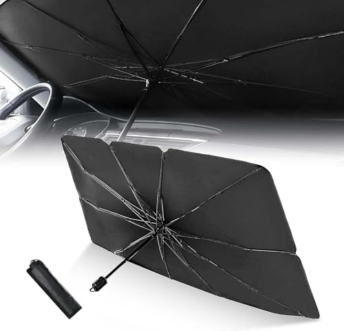 JINGMU Parasol Coche Delantero para Jaecoo 5 J5 Jaecoo E5 Jaecoo 7 J7 Jaecoo 7 SHS, Plegable Parasol Paraguas Coche, Protector Solar Coche Protección UV, Parasol Ventana Coche para Coches, SUV