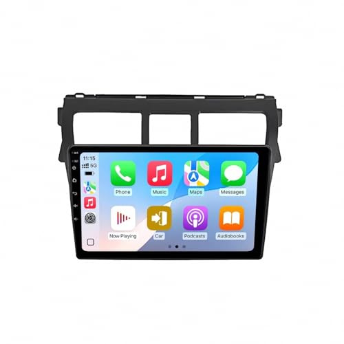 Car Radio per Toyota Yaris 2007-2012 Android 15 9 Pollici Auto Tablet Stereo con Wifi Gps Fm Per, 4 Core 2G+64G