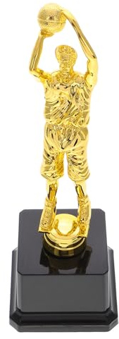 TOPPERFUN Coppa di Basket in Plastica Oro Leggero Design Elegante, Portatile per Cerimonia di Premiazione e Celebrazioni Scolastiche Riutilizzabile