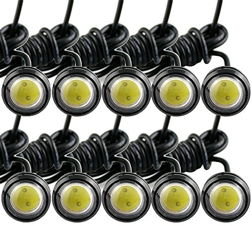 EE Support™ 10 X 12V 10W Auto Rückfahrscheinwerfer Wasserdicht Rückleuchte Rund Rücklicht Eagle Eye licht Tagfahrlicht