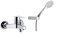 Ramon Soler - Grifo Monomando Baño Ducha Cromado, Ahorro de Agua, Sistema C2, Accesorios Incluidos, Serie Ypsilon Plus