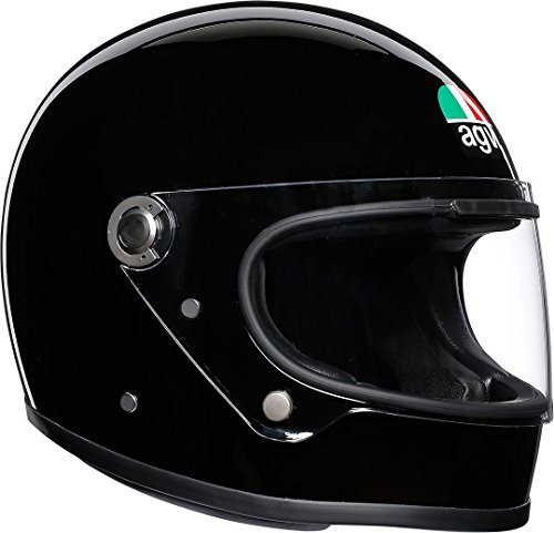 AGV X3000 ECE 22-05 Solid Motorrad Integralhelm ECE 22-05 Legends, Vintage Retro, Schwarz, S