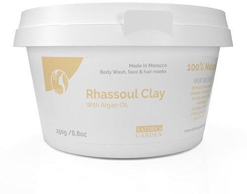 Fatima's Garden Ghassoul mit Argan & Eukalyptus - Detox & Weichmacher, 250g