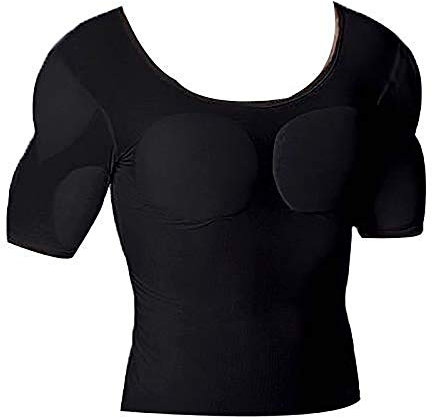 PAPIKOOL Hommes Faux Musculaires sous-Vêtements Slim T-Shirt Simulation De Muscle La Poitrine Costume Fitness (Size : L)