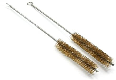 Utoolmart Copper Wire Cleaning Brush, Spiral Power Tube Brush, Copper Wire Tube Brush Cleaning Tool, Tube Bottle Brush, 0.8-inch Diameter 12-inch Length, 2pcs