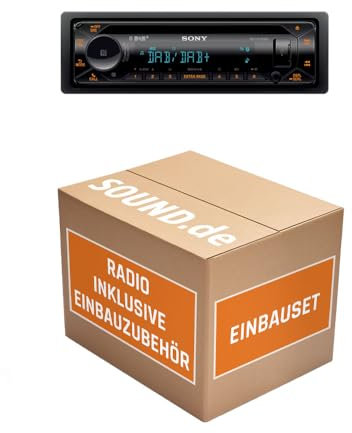 FIAT Bravo 198 - Autoradio Radio mit MEX-N7300BD | Bluetooth | DAB+ | CD/MP3/USB Multicolor iPhone - Android Auto - Einbauzubehör - Einbauset