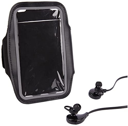 Sport-Set für Wiko View 3 Smartphone (Bluetooth Sport-Kopfhörer + Manschetten) Laufen T6 (schwarz)