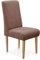 CAVADORE Esszimmerstuhl Malm / Polsterstuhl für Küche oder Esszimmer / Passend zur Küchengarnitur Malm / Leichte Fleckenentfernung dank Soft Clean / 48 x 103 x 62 / Flachgewebe: braun