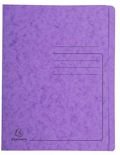 Exacompta 39998E Premium Schnellhefter. Aus extra starkem Colorspan-Karton für DIN A4 kaufmännische Heftung violett Hefter ideal für Büro und Schule