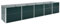 vidaXL Lit Surélevé Pot de Fleurs Bac à Plante Pot de Plante Jardinière Véranda Jardin Balcon Extérieur Acier Galvanisé 400x80x77 cm Vert
