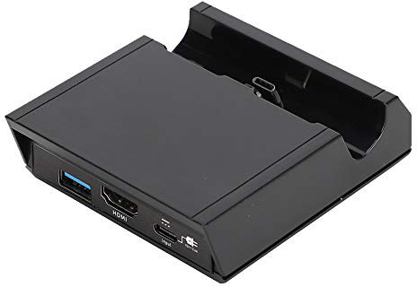 Base de Carga Adaptador de TV HDMI para Nintendo Switch/Lite con Interfaz para Auriculares, Estación de Acoplamiento Juego de Base de Carga Buen Reemplazo para la Base Oficial de Nintendo Switch