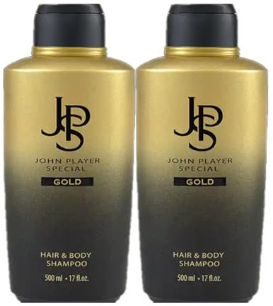 3tlg. STUDIO.MUNET Set: 2x500ml John Player 2in1 Duschgel & Shampoo Be Gold + 1 x Dustbag von STUDIO.MUNET