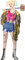 Funidelia | Harley Quinn Kostüm mit Fransen - Birds of Prey 100% OFFIZIELLE für Damen Größe XL Superhelden, DC Comics, Suicide Squad, Bösewicht - Farben: Bunt, Zubehör für Kostüm