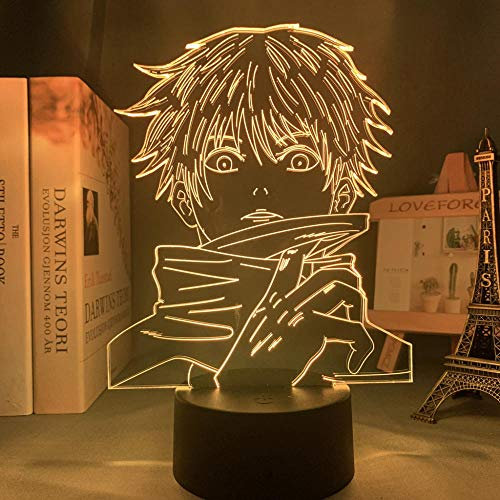 Anime Satoru Gojo Light Jujutsu Kaisen LED Nachtlicht Jujutsu Kaisen Nightlight Satoru Gojo Atmosphäre Lampe Geburtstagsgeschenk-16 Farbe mit Fernbedienung
