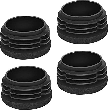 moinkerin 4 Stück Stöpsel für Rohre, 25 x 25 mm, runde Rohrstopfen für Metallrohre, Stühle, Sofas, Tische und Regale
