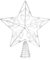 COM-FOUR® Deko Stern Weihnachten - Weihnachtsdekoration Stern aus Metall - Aufsteller Weihnachtsstern mit Ornament-Motiv