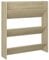 vidaXL Wand Schuhschrank Schuhregal Schuhablage Regal Schrank Schuhständer Wandregal Hängeschrank Schuhaufbewahrung Sonoma-Eiche 80x18x90cm Holzwerkstoff