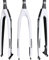Forcella Carbonio Bici Corsa, Forcella Anteriore Per Bicicletta Fibra Carbonio 26/27.5/29 Pollici Parti durevoli per Bici da Strada a Forcella Fissa Forcella in Carbonio Bici da Corsa,Bianca,27.5inch