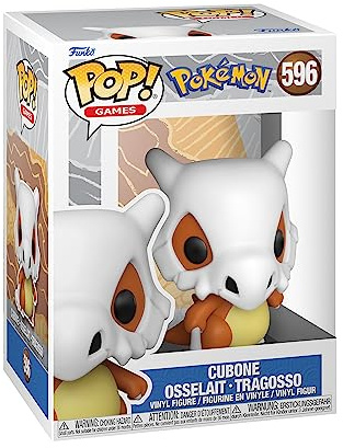 Funko POP! Games: Pokemon - Cubone | Offizielles Gaming Merch - Vinyl Sammelfigur als Regal Deko - Geschenkidee zum Geburtstag für Fans und Sammler