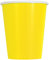 Unique- Simple Drink Gobelets en Carton-266 ML-Jaune Néon-Paquet de 14, 82149, Neon Yellow, Pack of 14