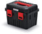 Boîte à outils 44,5 x 36 x 33,7 cm - Organisateur d'atelier de la boîte solide garage plastique noir transparent, Casier de Rangement pour Outillage