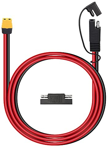 CERRXIAN 3,2 Fuß 12 AWG XT60 Buchse auf SAE-Verlängerungskabel mit SAE-Anschluss für Lipo-Batterie, tragbares Kraftwerk, Solargenerator