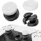 PlayRealm Lot de 2 rallonges de joysticks et poignée en silicone pour manette de PS5 et PS4 (blanc turbo)